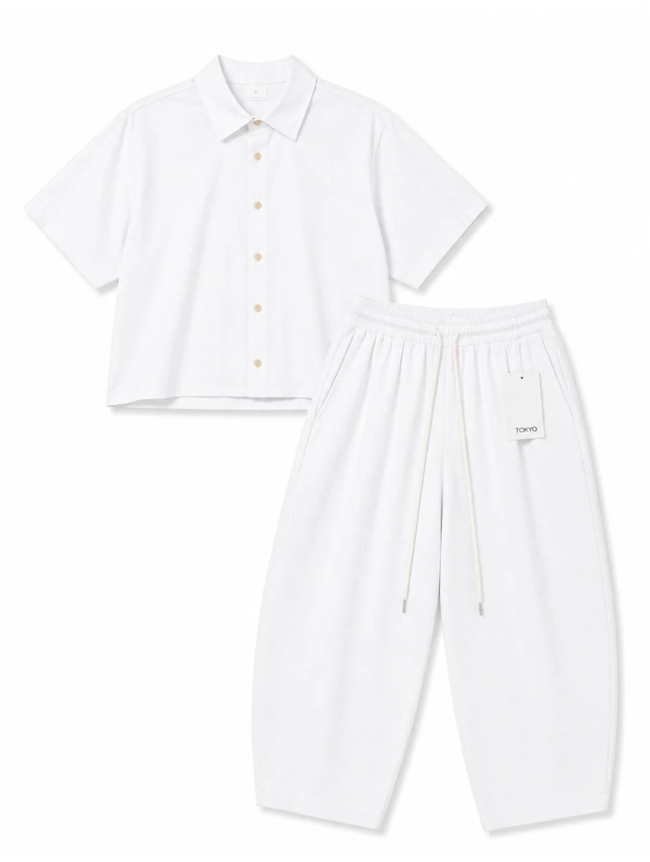 Coordinato Lino Bianco Uomo – Made in Italy