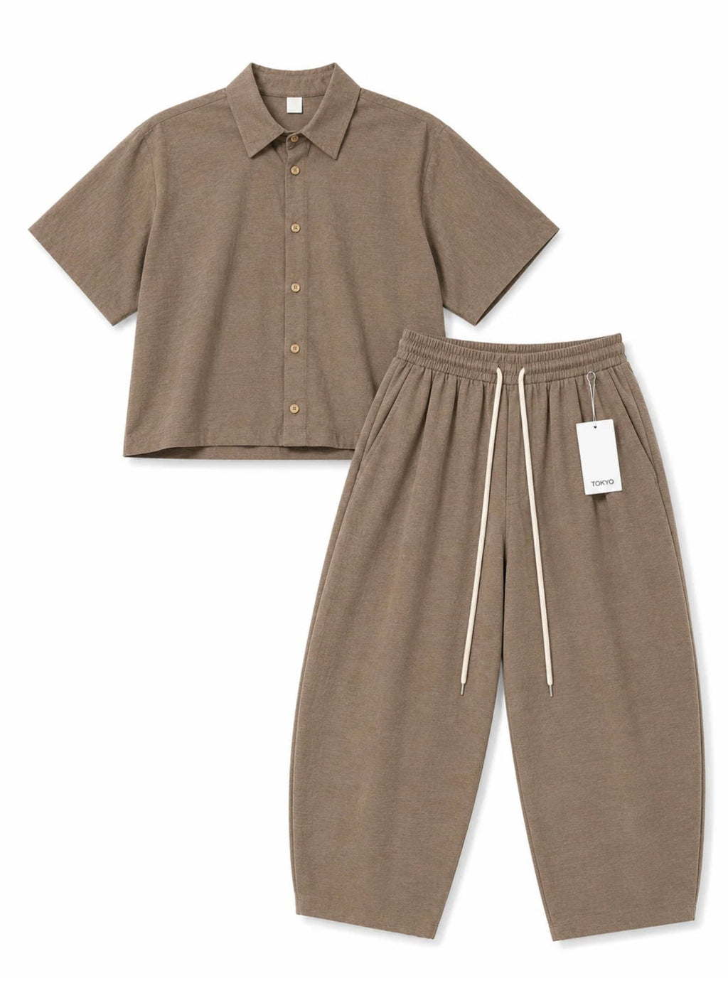 Coordinato Lino testa di moro Uomo – Made in Italy