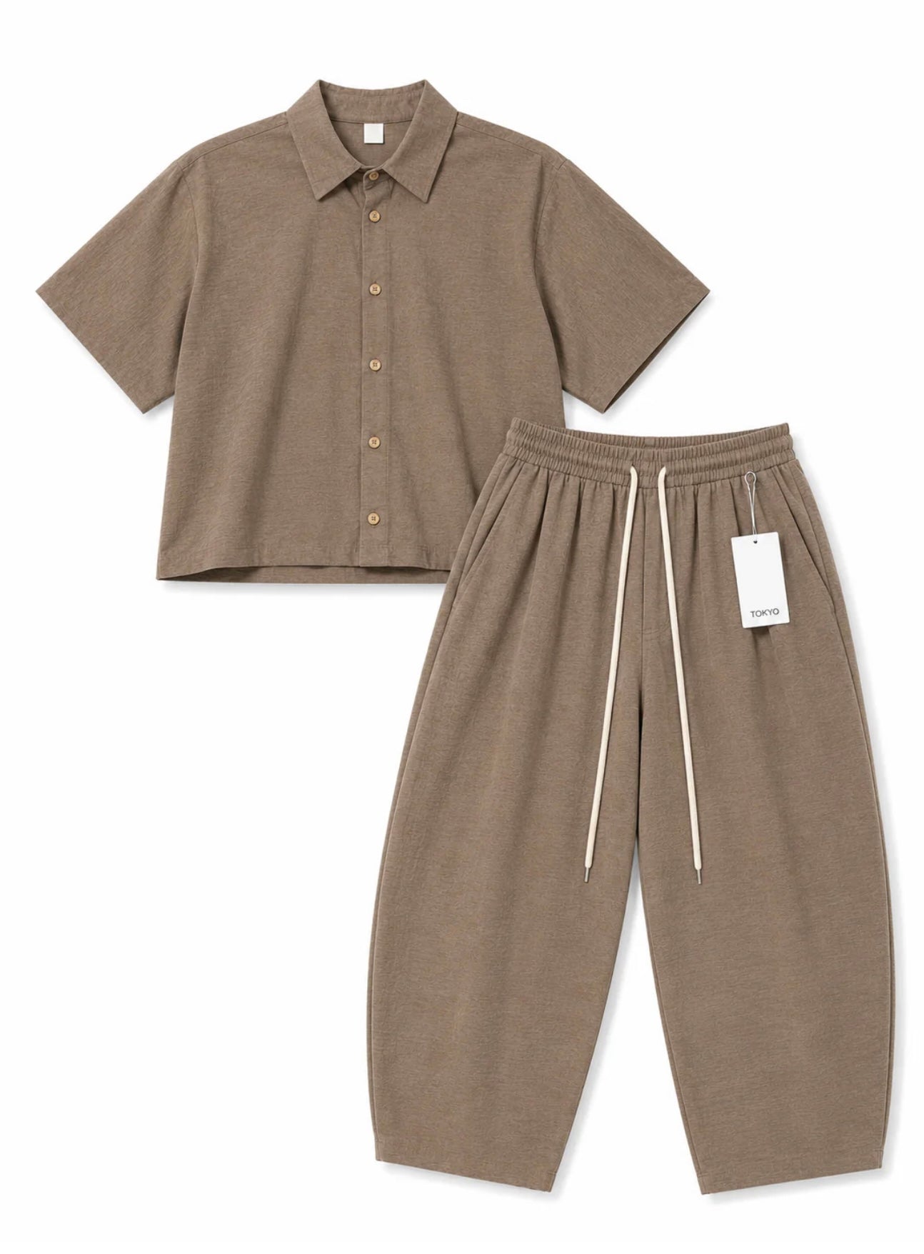 Coordinato Lino testa di moro Uomo – Made in Italy