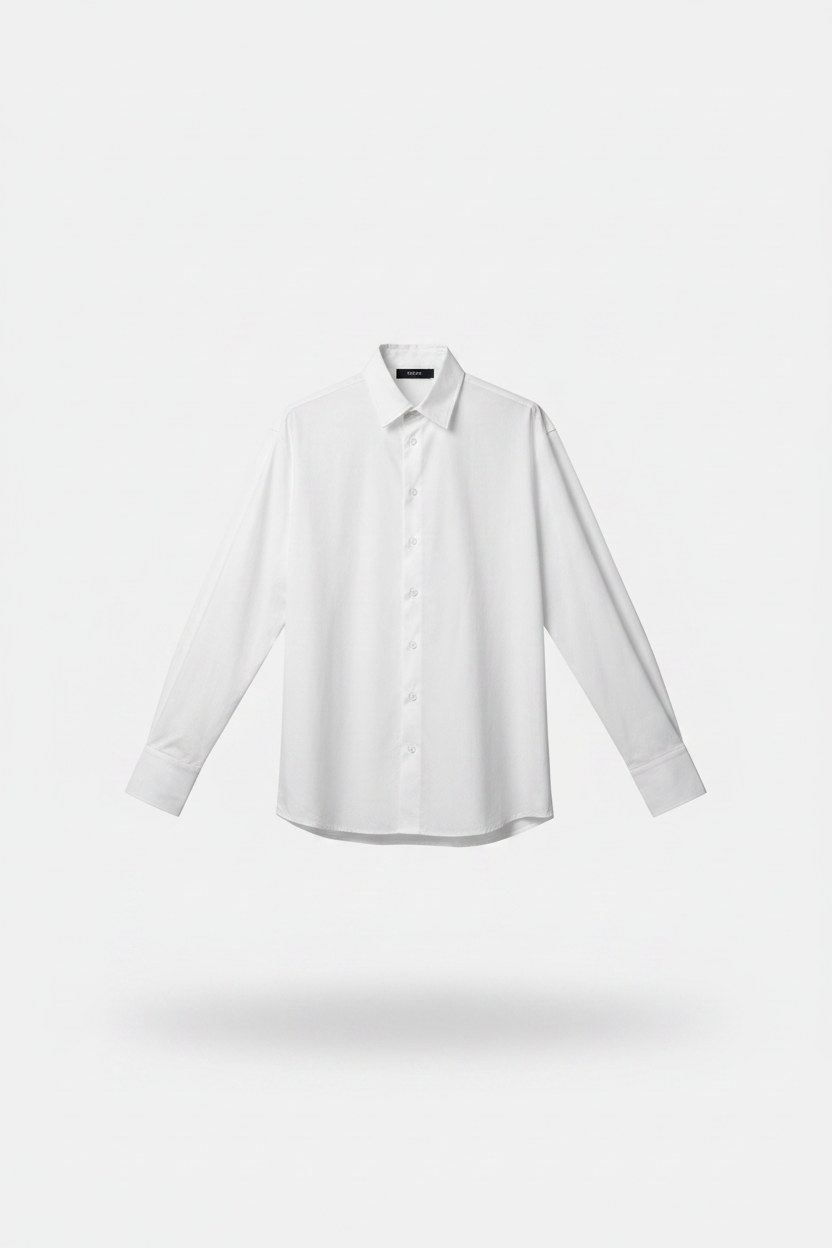 Camicia Sartoriale Bianca Uomo | 100% cotone