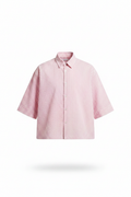 Camicione Crop a quadri Rosa – Uomo