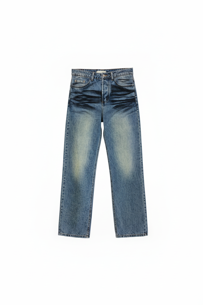 Jeans sfondo bianco