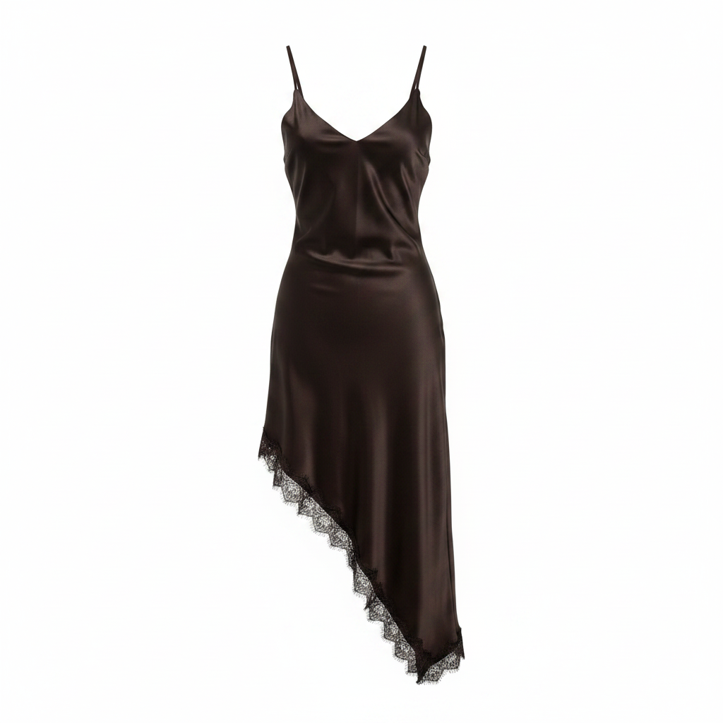 Slip dress obliquo ghost mannequin