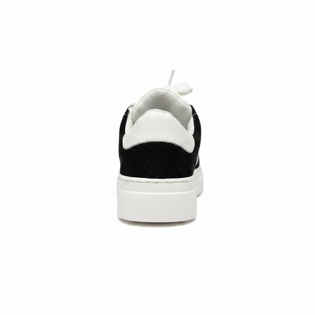 Sneaker rear view white background