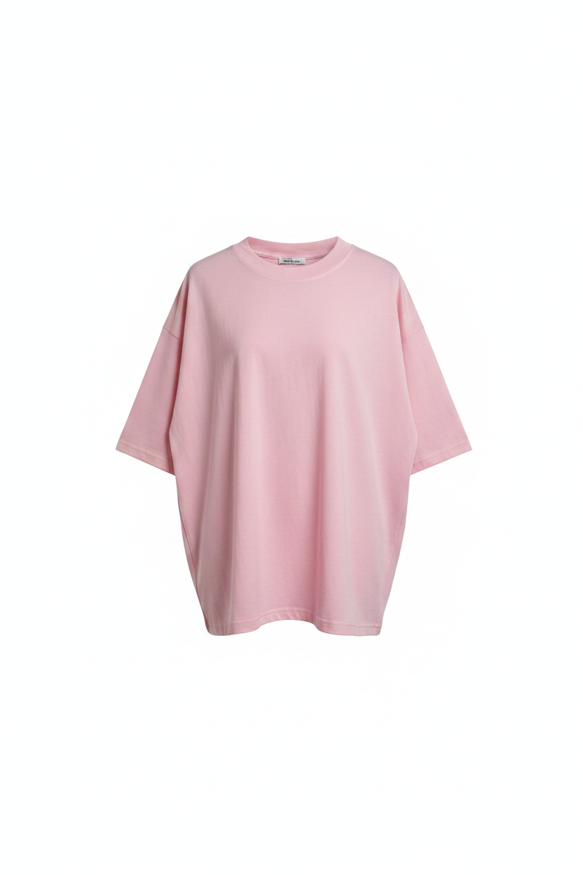 T-Shirt Boxy Fit Rosa Uomo – Made in Italy