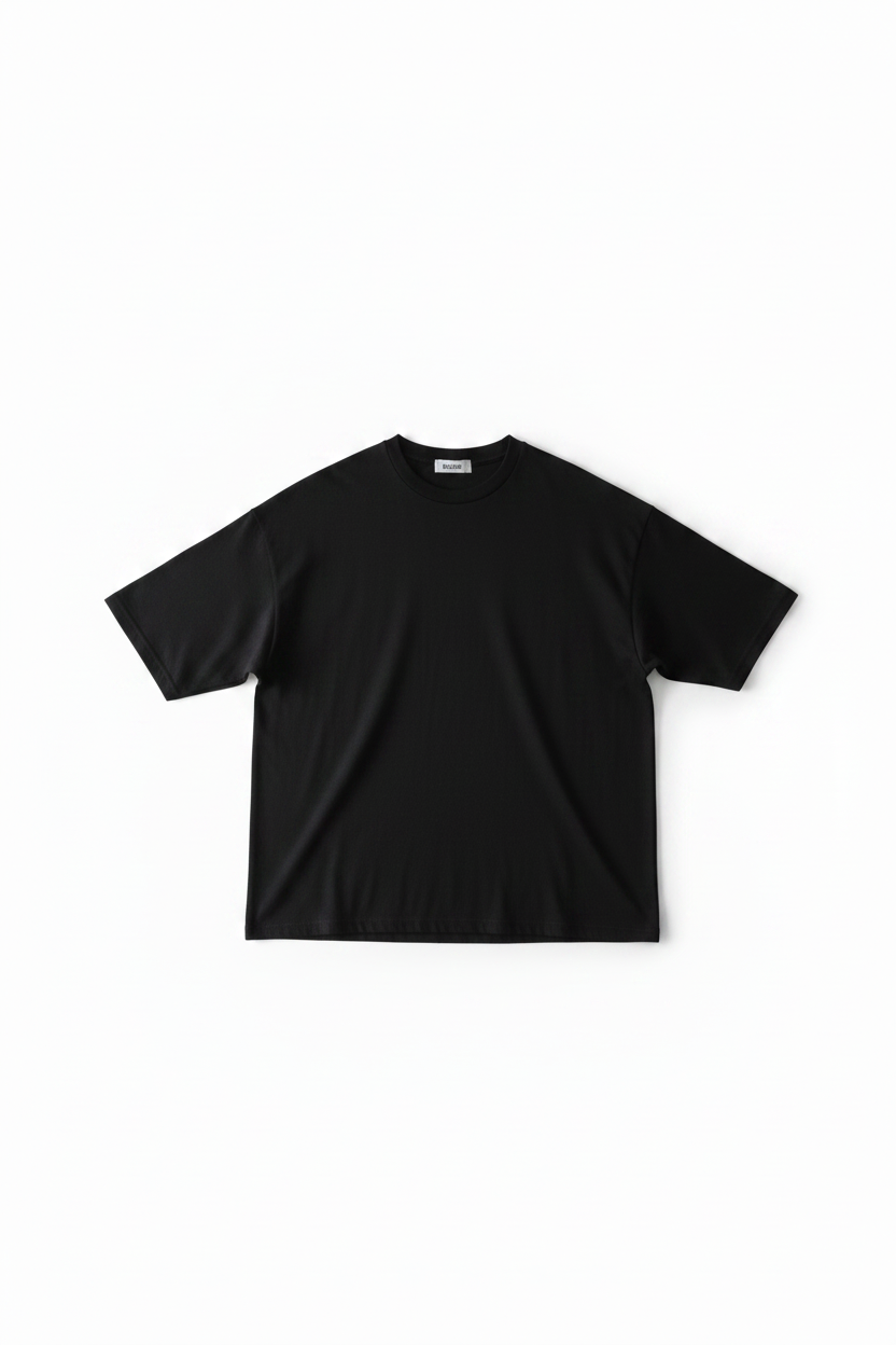 T-Shirt Crop Nera Uomo – Made in Italy