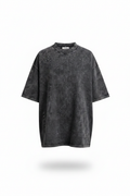 T-Shirt Oversize Stone Wash Grigio Scuro – Ghost Mannequin