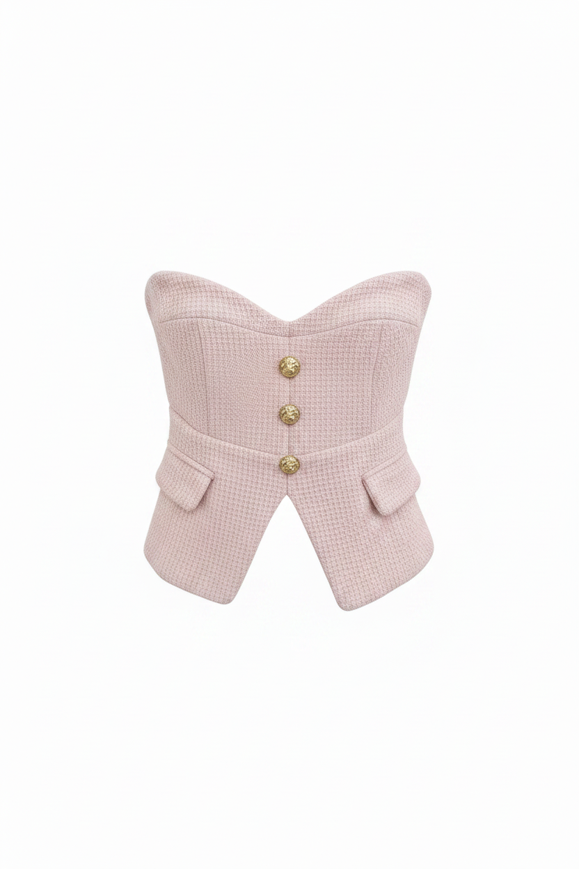 Top Bustier Rosa – Punte Basse