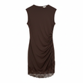 Vestito marrone frontale ghost mannequin